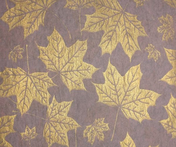 4. TISSUE MAPLE LEAVES METALLIC