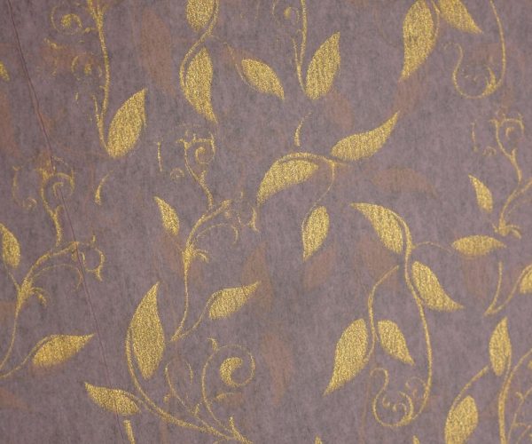 Colored Tissue Paper Metallic Vines Gold Margono Paper